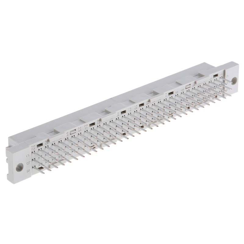 1 pcs - TE Connectivity Eurocard 96 Way 2.54mm Pitch, Type C Class C2, 3 Row, Straight DIN 41612 Connector, Socket