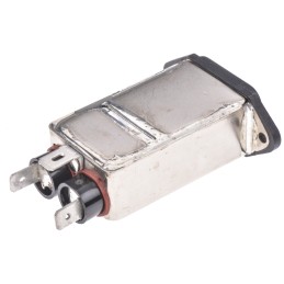 10 pcs - TE Connectivity 6A, 250 V ac Male Flange Mount IEC Filter 2-6609006-3, Spade None Fuse