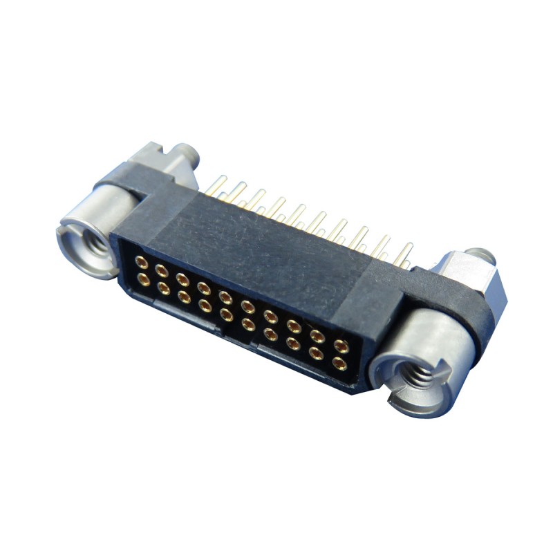 1 pcs - Amphenol Socapex MHDAS Series Straight PCB Mount PCB Socket, 60-Contact, 2-Row, 1.27mm Pitch, Solder Termination