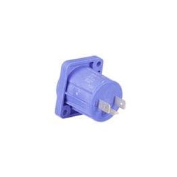 1 pcs : NAC3MPXXA-WOT - AC Power Plugs & Receptacles Receptacle - powerCON blue / grey - 60320-1 certified - without tang - powe