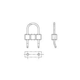 1 pcs : 125700D00000G - Heat Sinks Solder Anchor for Heat Sink, 3.61 C/W Thermal Resistance, 1.6mm PCB Thickness