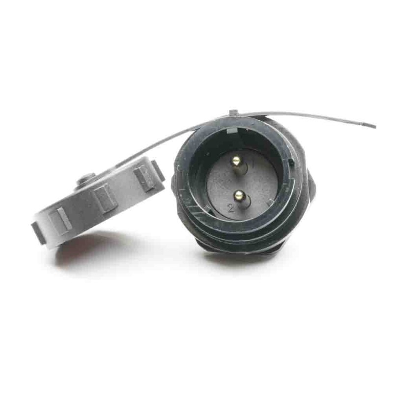 1 pcs - RS PRO Circular Connector, 2 Contacts, Panel Mount, Plug, Male, IP67