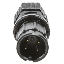1 pcs - Amphenol Industrial Circular Connector, 4 Contacts, Panel Mount, Plug, Male, IP67, Ceres Series
