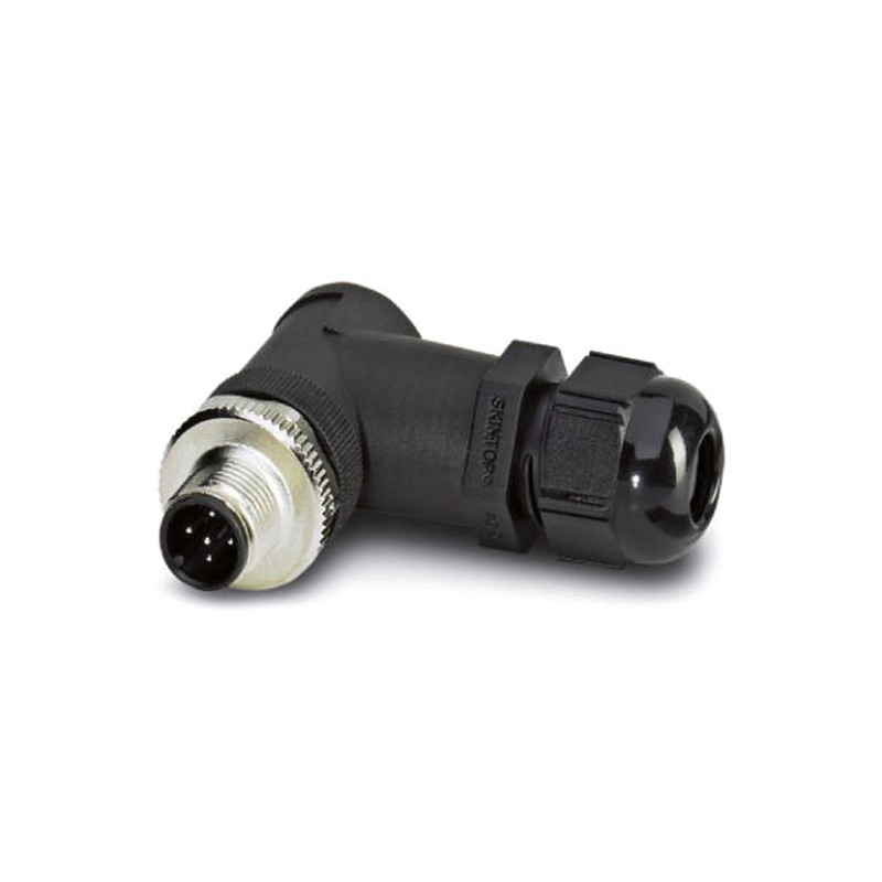 1 pcs - Phoenix Contact Circular Connector, 5 Contacts, Cable Mount, M12 Connector, Plug, Male to Female, IP67, SACC Series