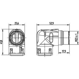 1 pcs - Lapp Circular Connector, 12 Contacts, Panel Mount, Plug, Female, IP65