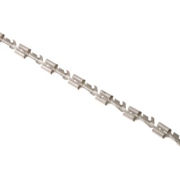 100 pcs - TE Connectivity FASTIN-FASTON .250 Uninsulated Female Spade Connector, Receptacle, 6.35 x 0.81mm Tab Size, 1mm² to