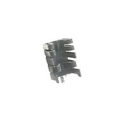 1 pcs : 591302B02800G - Heat Sinks Plug-In Heat Sink, TO220, 4 Clip, Vertical, 26.8 C/W, 1.73mm Hole, Shur-Lock Tab