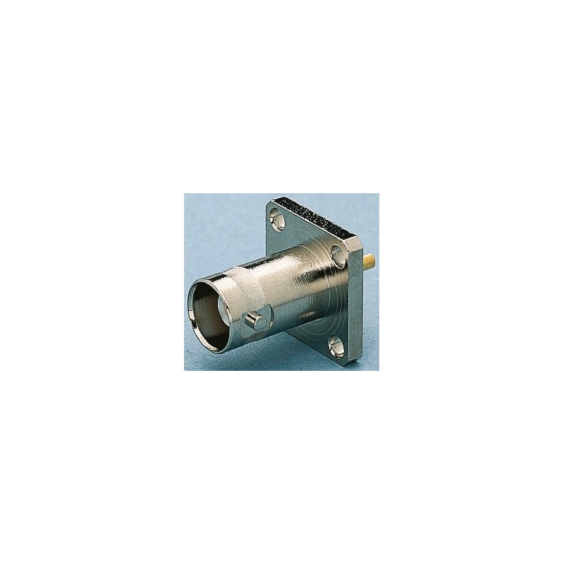 1 pcs - Telegartner, jack Flange Mount BNC Connector, 75Ω, Solder Termination, Straight Body