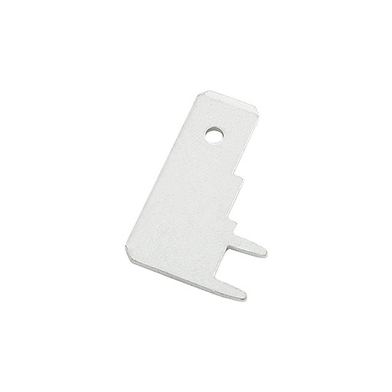 100 pcs - RS PRO Uninsulated Male Spade Connector, PCB Tab, 6.35 x 0.8mm Tab Size