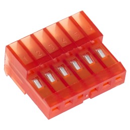 50 pcs - TE Connectivity 6-Way IDC Connector Socket for Cable Mount, 1-Row