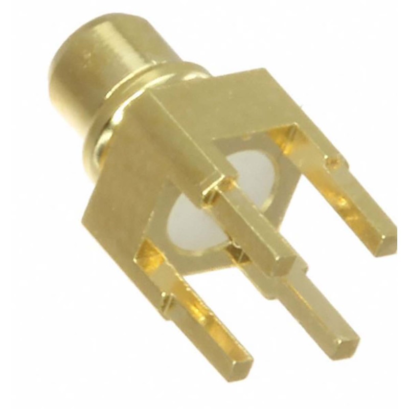 1 pcs - Samtec, jack MMCX Connector, 50Ω, Edge Mount Termination, Right Angle Body