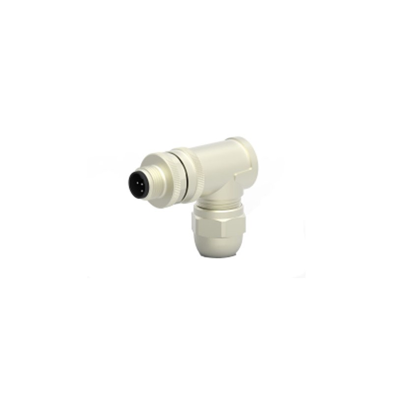 1 pcs - TE Connectivity Circular Connector, 5 Contacts, Cable Mount, M12 Connector, Plug, Male, IP67, T411 Series