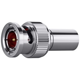1 pcs - Telegartner Plug Cable Mount BNC Connector, Straight Body