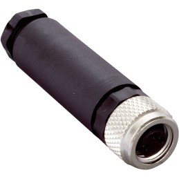 1 pcs - Sick Circular Connector, 3 Contacts, Cable Mount, M8 Connector, Plug, Female, IP67