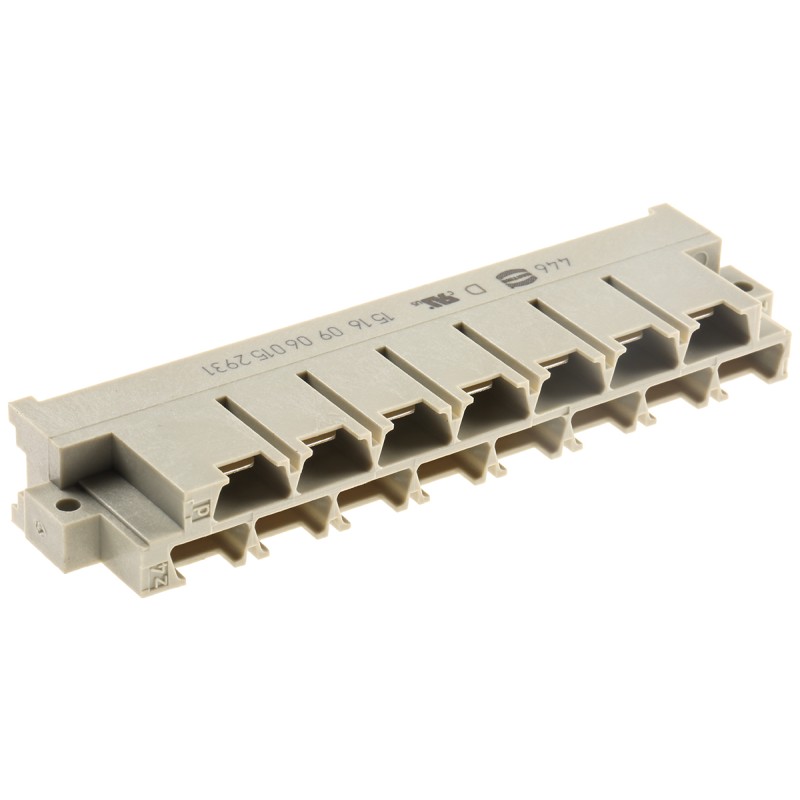 20 pcs - HARTING 15 Way 5.08mm Pitch, Type H15 Class C1, 2 Row, Straight DIN 41612 Connector, Plug