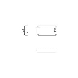 1 pcs : 12PH321-IP-GR - Cylindrical Battery Contacts, Clips, Holders & Springs WATER RESISITANT IP65 2XAA W/CVR & SW