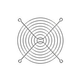 1 pcs : 08129 - Fan Accessories 120mm Wire Form Fan Guard, Bright Nickel Chrome Finish