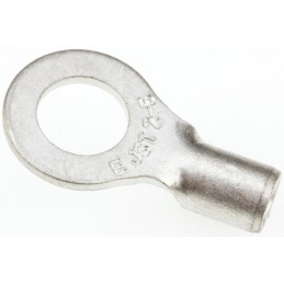 100 pcs - JST, R Uninsulated Ring Terminal, 4mm Stud Size, 1mm² to 2.6mm² Wire Size