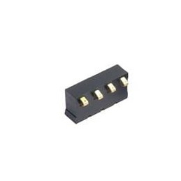 1 pcs : 009155004301006 - Battery Contacts 4 Way .4um Gold RT Angle 3mm