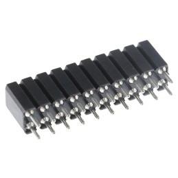 125 pcs - Preci-Dip 803 Series Straight PCB Mount PCB Socket, 20-Contact, 2-Row, 2.54mm Pitch, Solder Termination