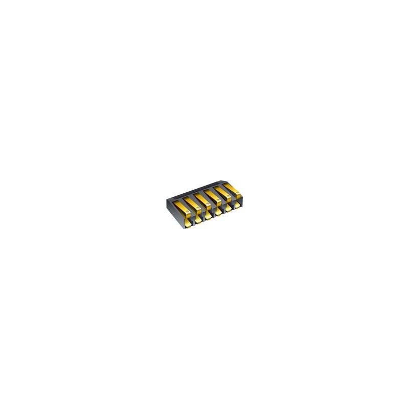 1 pcs : 70AAJ-6-M0G - Battery Contacts 2.54mm 6Pin Male Standard Pins