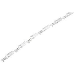 100 pcs - TE Connectivity FASTON .250 Uninsulated Male Spade Connector, Tab, 6 x 0.8mm Tab Size, 0.5mm² to 2.27mm²