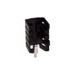1 pcs : 576802B04100G - Heat Sinks Plug-In Style Heat Sink for TO-220, Vertical, 12.7x12.7x19.05mm, Clip-On Tab