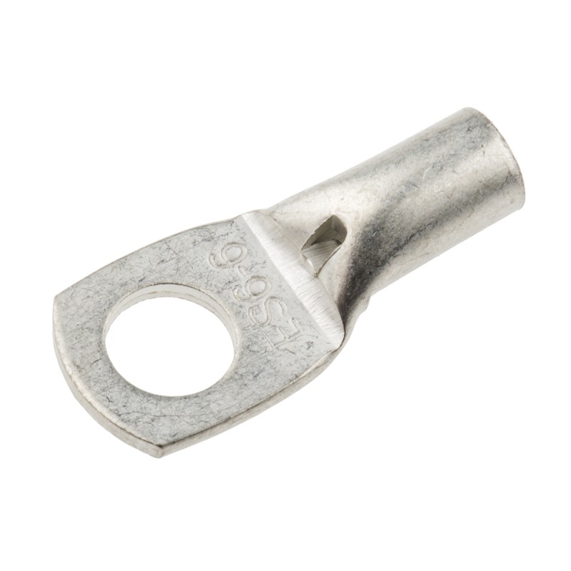 100 pcs - RS PRO Uninsulated Ring Terminal, 6mm Stud Size, 6mm² to 6mm² Wire Size