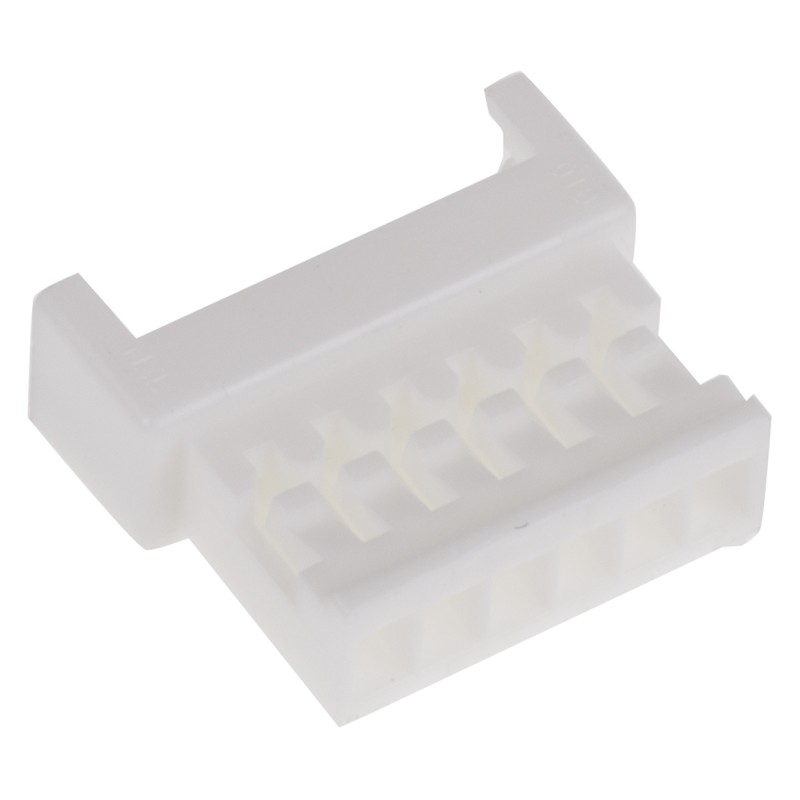 10 pcs - Molex, PicoBlade Male Connector Housing, 1.25mm Pitch, 6 Way, 1 Row