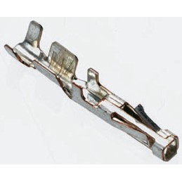 100 pcs - TE Connectivity Mini-Universal MATE-N-LOK Series Female Crimp Terminal, 26AWG Min, 22AWG Max