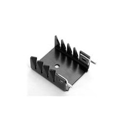 1 pcs : 265-118ABHE-22 - Heat Sinks Vertical Mount Heat Sink for TO-220, 25.4x12.7x30mm, Aluminum, Black Anodized