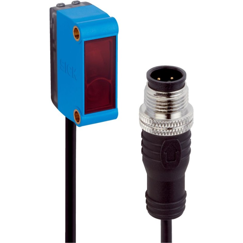 1 pcs - Sick Retroreflective Photoelectric Sensor, Block Sensor, 0.08 - 12m Detection Range