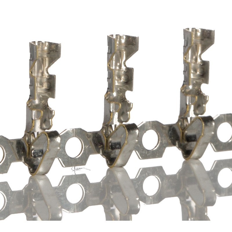 100 pcs - Molex KK Series Female Crimp Terminal, 30AWG Min, 22AWG Max