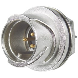 50 pcs - Hirose Circular Connector, 4 Contacts, Panel Mount, Miniature Connector, Plug, Male, IP67, IP68, LF Series