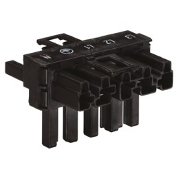 1 pcs - Wago 770 Series Distribution Block, 5-Pole, Female, Male, 5-Way, 25A