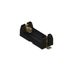1 pcs : 1128 - Cylindrical Battery Contacts, Clips, Holders & Springs CR123A holder w/coil spring S/M