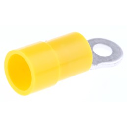 100 pcs - RS PRO Insulated Ring Terminal, M3 Stud Size, 4mm² to 6mm² Wire Size, Yellow
