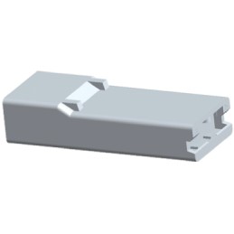 100 pcs - TE Connectivity, FASTON .250 1 Way Nylon Crimp Terminal Housing, Natural