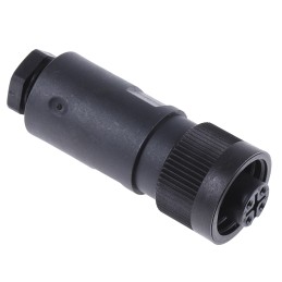 1 pcs - binder Circular Connector, 4 Contacts, Cable Mount, Socket, Female, IP67, 693 Series