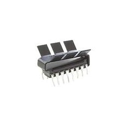 1 pcs : 580200B00000G - Heat Sinks Slide-On Heat Sink for DIPS, Plastic, Angled Fin, Horizontal, 20 C/W, 6.35mm
