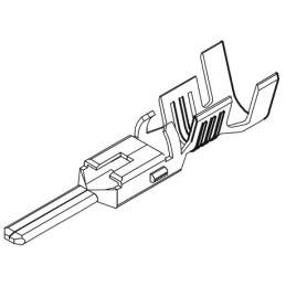 100 pcs - Molex VersaBlade Series Male Crimp Terminal, 18AWG Min, 14AWG Max