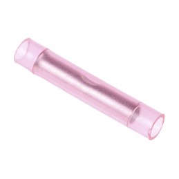 100 pcs - RS PRO Butt Wire Splice Connector, Red, Insulated, Tin 22 - 16 AWG