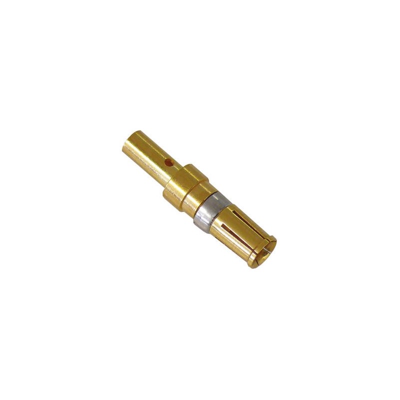 50 pcs - HARTING, D-Sub Mixed Series, Female Crimp D-Sub Connector Power Contact, Gold Power, 12 - 10 AWG