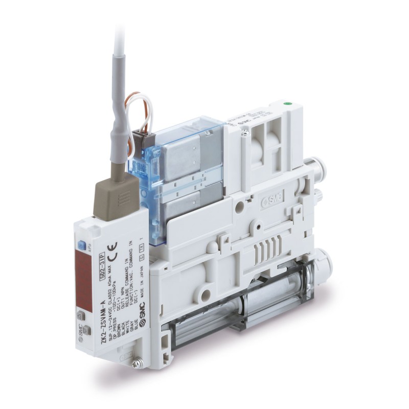1 pcs - SMC Vacuum Generator, 10mm nozzle , -0.91bar 56L/min, ZK2A series