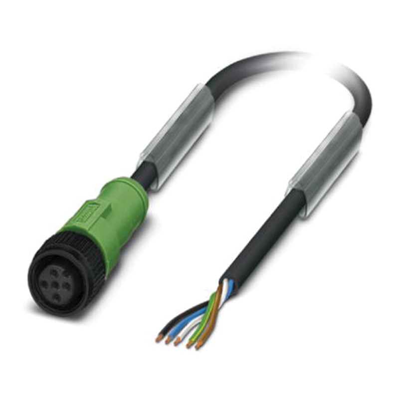 1 pcs - Phoenix Contact Female 5 way M12 to Sensor Actuator Cable, 3m