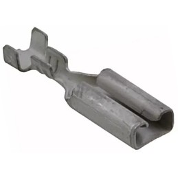 25 pcs - TE Connectivity FASTON .110 Uninsulated Female Spade Connector, Receptacle, 2.79 x 0.3mm Tab Size, 0.5mm² to 1.5mm²