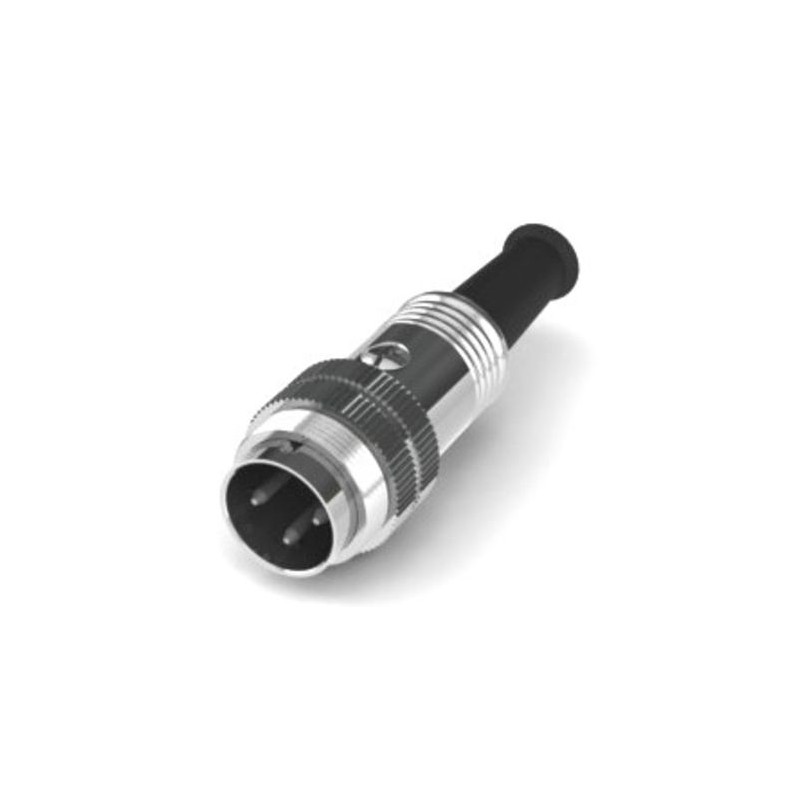 1 pcs - RS PRO 3 Pole M16 Din, 4A, 100 V IP40, Screw Lock, Male, Cable Mount