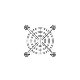 1 pcs : FG-5 - Fan Accessories Fan Finger Guard, 50mm, Metal