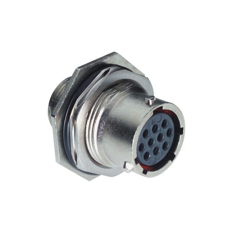 1 pcs - Souriau, UTO 6 Way Panel Mount MIL Spec Circular Connector Receptacle, Socket Contacts,Shell Size 10, Bayonet Coupling,