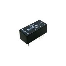 1 pcs : SUS01N-09 - Isolated DC/DC Converters - Through Hole 1W 9V/0-111mA W/EMI FILTER